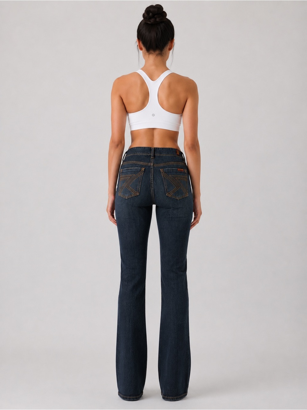 7 For All Mankind Dark Wash Bootcut Jeans Size 28 NWT